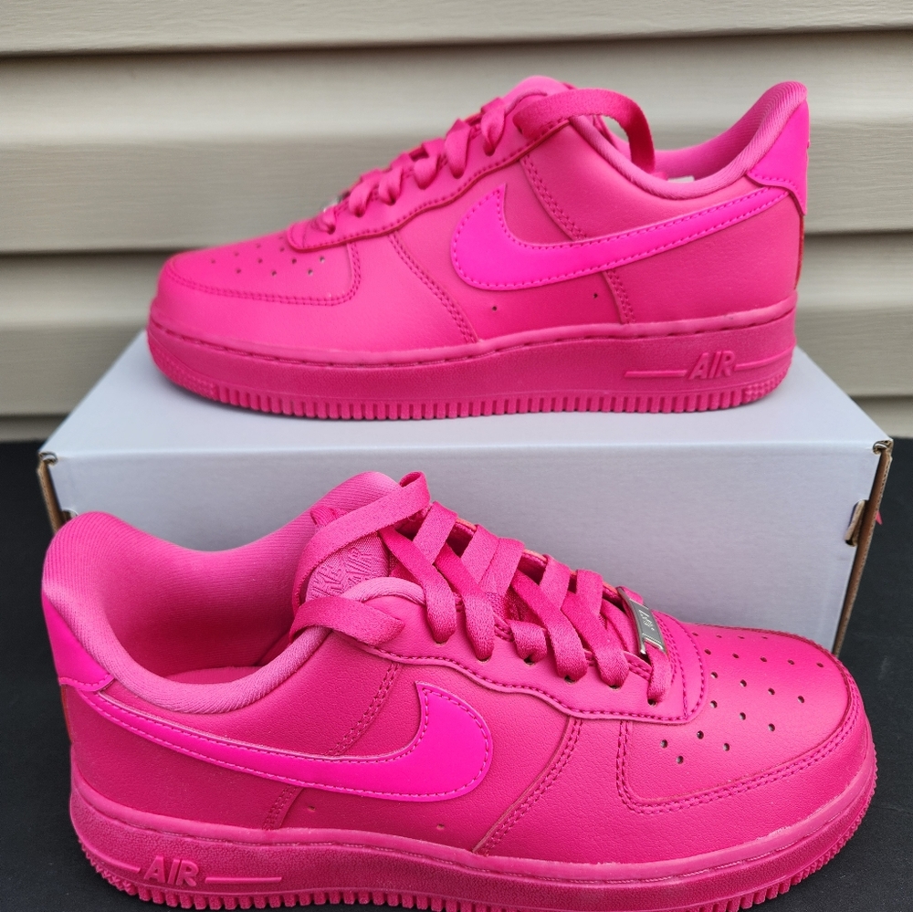 Women's Nike Air Force 1 Low Fireberry Fierce Pink - Picture 2 of 6